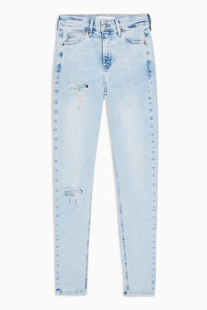Bleach Ripped Jamie Skinny Jeans | Topshop
