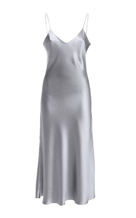 silver slip dress midi - Google Search