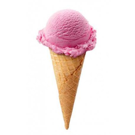 Strawberry Ice-Cream (Waffle-Cone)
