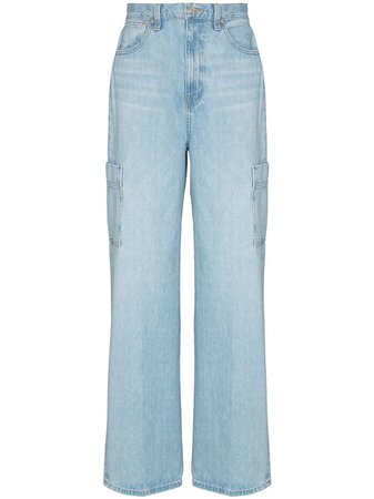 Shop FRAME high-waisted straight-leg jeans with Express Delivery - FARFETCH