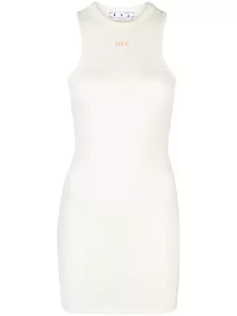Off-White Sleek Rowing logo-print Minidress - Farfetch