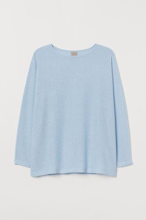 H&M+ Dolman-sleeved Sweater - Light blue - Ladies | H&M US