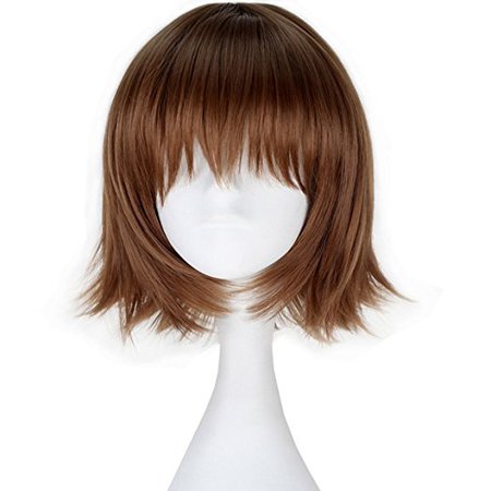 Miss U Hair Synthetic Short Straight Brown Hair Girl's Anime Cosplay Costume Wig C141