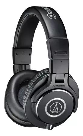 headphone studio Technica M-Series ATH-M40x negro | Mercado Libre