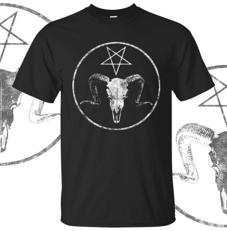 satanic-pentagram-t-shirt-goat-skull-occult-shirt-satan-gothic-t-shirt-rebelsmarket.jpg (655×665)