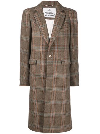 Vivienne Westwood check-print knee-length Coat - Farfetch