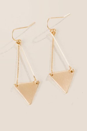 Merritt Triangle Drop Earrings | francesca's