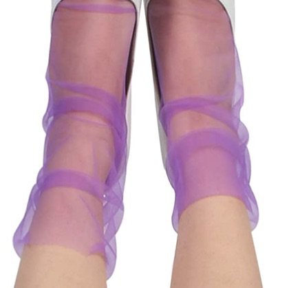 purple tulle socks