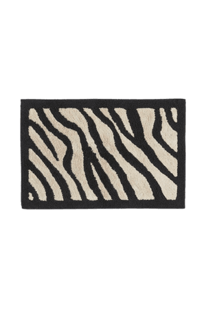 H&M Zebra-patterned Bath Mat