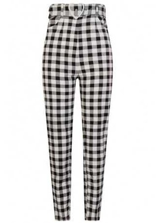 Collectif Jane Vintage Gingham Trousers | Attitude Clothing
