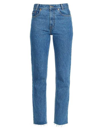 High Rise Stove Pipe in 70s AF Wash | RE/DONE Jeans