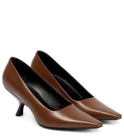 the row brown leather kitten heel - Google Search