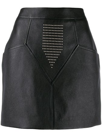 Saint Laurent Studded Leather Skirt | Farfetch.com