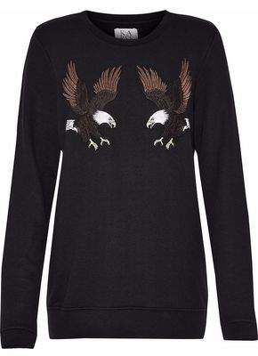 Embroidered French Cotton-blend Terry Sweatshirt