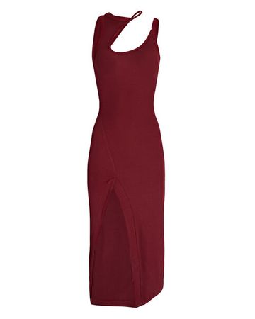 ALIX NYC Allen Cut-Out Modal-Jersey Dress in red | INTERMIX®