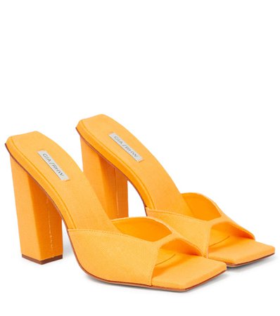 Gia Borghini - GIA/RHW Rosie 14 linen sandals | Mytheresa