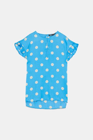 POLKA DOT BLOUSE WITH RUFFLES - View All-SHIRTS | BLOUSES-WOMAN | ZARA United States
