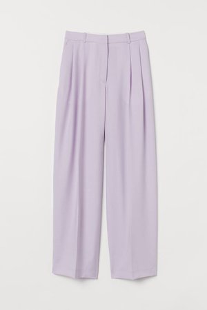Wide-leg Suit Pants - Lavender - Ladies | H&M US