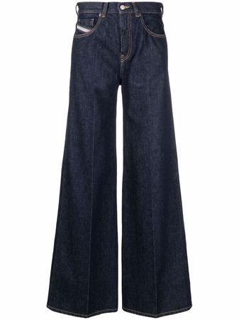 Shop Diesel wide-leg denim jeans with Express Delivery - FARFETCH