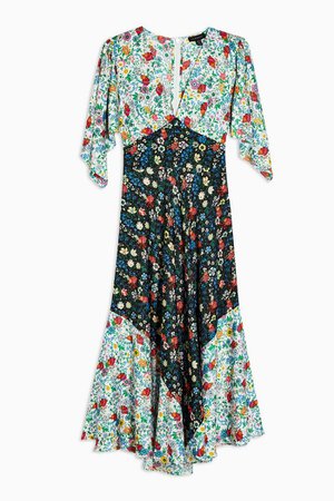 IDOL Mixed Print Midi floral Dress | Topshop