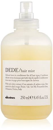 Amazon.com: Davines DEDE Hair Mist, Leave-In Conditioner Spray For All Hair Types, Frizz-Free Protection, 8.45 Fl. Oz. : Davines: Beauty & Personal Care