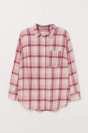 H&M+ Checked Shirt - Pink