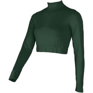 Adult XL 14/16 DARK GREEN Cheerleader Uniform Dance Bodysuit Crop Top 41-43 NEW | eBay