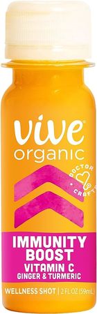Amazon.com: Vive Organic Immunity Boost Vitamin C, Ginger & Turmeric Shot (2oz bottle) : Grocery & Gourmet Food
