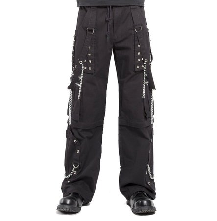 Men Gothic Pant Cyber Step Chain Jeans Bondage Gothic | RebelsMarket