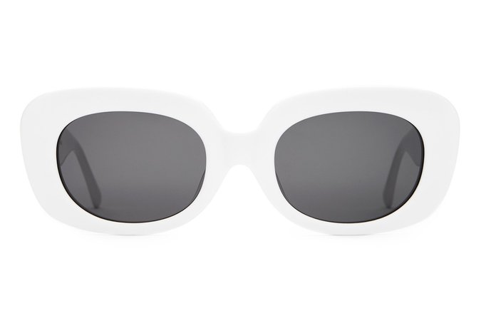 Crap® Eyewear | The Velvet Mirror White Square Sunglasses