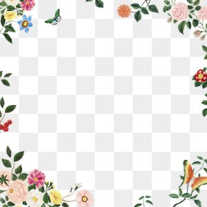 Floral border transparent png | Free PNG - rawpixel