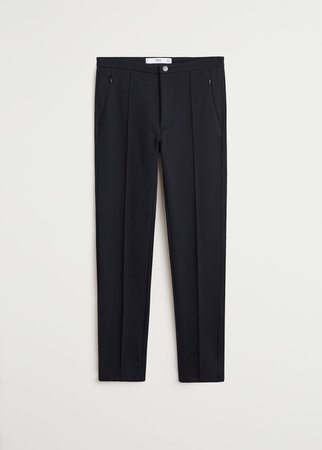 Straight cotton trousers - Women | Mango USA