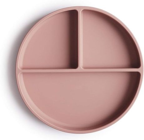 Amazon.com: mushie Silicone Suction Plate | BPA-Free Non-Slip Design (Cloudy Mauve) : Baby