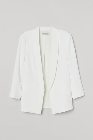 Straight-cut Jacket - Natural white - Ladies | H&M US