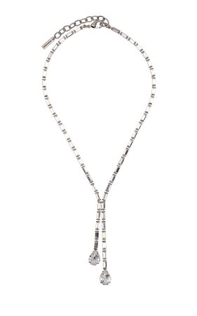 Jaelyn Crystal Silver Necklace By Jennifer Behr | Moda Operandi