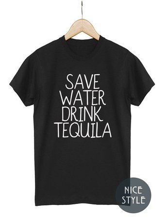 Économisez leau boire Tequila T-shirt Shirt Tequila potable | Etsy