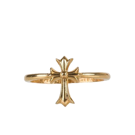Gold bracelet with a cross