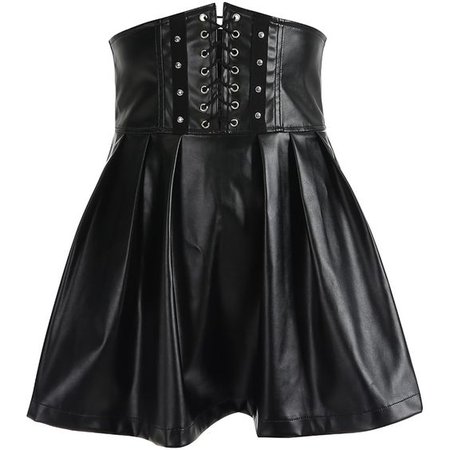 leather corset skirt