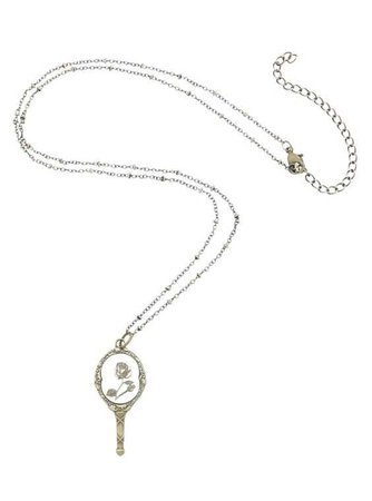 Hot Topic Disney Beauty And The Beast Mirror Necklace,
