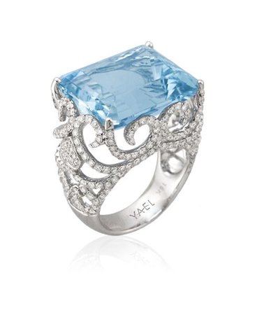 aquamarine blue ring