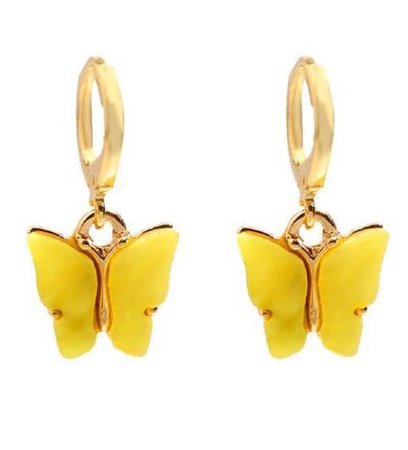 yellow crystaled butterfly huggies