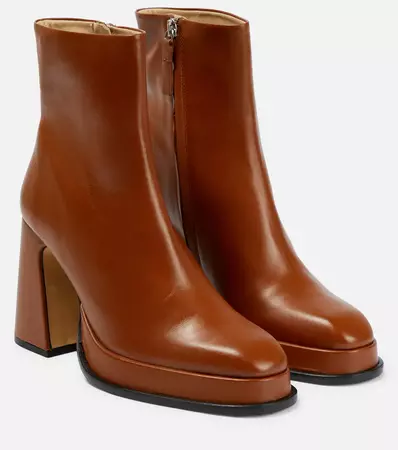 Souliers Martinez - Chueca leather ankle boots | Mytheresa