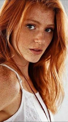 ginger girl with freckles