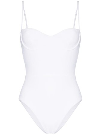White Anemone Balconette Swimsuit | Farfetch.com