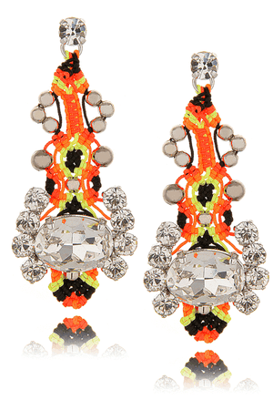 LK DESIGNS NEON PASSION Crystal Thread Earrings – PRET-A-BEAUTE.COM
