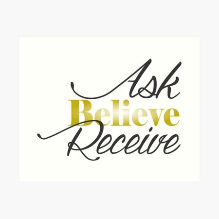 ask believe receive - Google Search