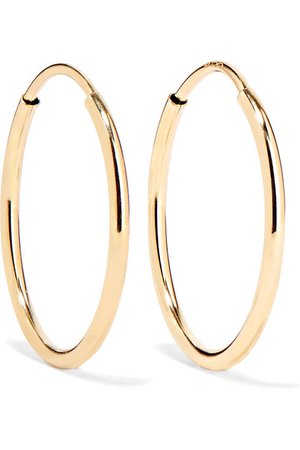 Loren Stewart | Infinity gold hoop earrings | NET-A-PORTER.COM