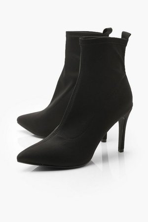 Pointed Stiletto Sock Boots | Boohoo