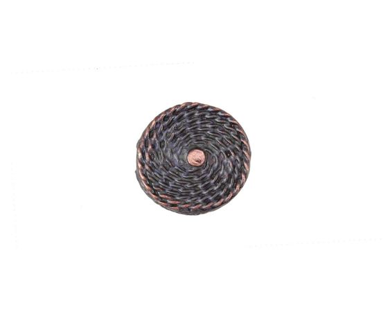 Greek Bronze (plated) Coiled Rope Coin 15mm - Lima Beads