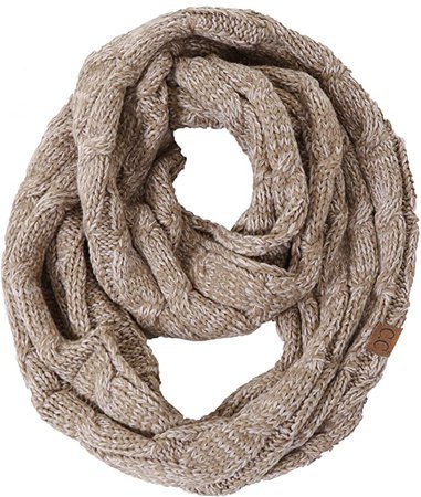 S1-6033-67 Funky Junque Infinity Scarf - Oatmeal (Confetti) at Amazon Women’s Clothing store